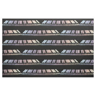 Pastel Piano Keys Fabric