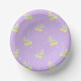 Pastel Pinata Birthday Party Paper Bowls Plate