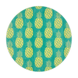 Pastel Pineapples Cutting Board