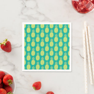 Pastel Pineapples Napkin