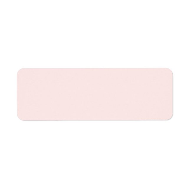 Pastel Pink 1 Return Address Label (Front)