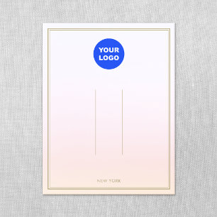 Pastel Pink Add Logo Ombre Hair Clip Display Invitation