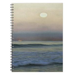 Pastel Pink and Blue Dalyan Beach Sunset Notebook