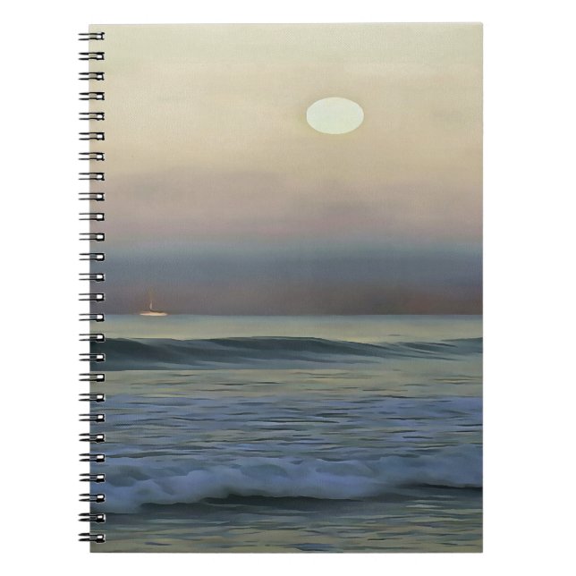Pastel Pink and Blue Dalyan Beach Sunset  Notebook (Front)
