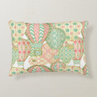 Pastel Pink and Blue Hot Air Balloons Pattern