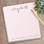 Pastel Pink and Grey Stationery Suite for Women Notepad<br><div class="desc">A beautiful and feminine design that is perfect for any girly girl or even a bride. If you need to move items around,  click on the design area to make changes.</div>
