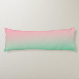 Pastel pink and pale green should always be seen body cushion