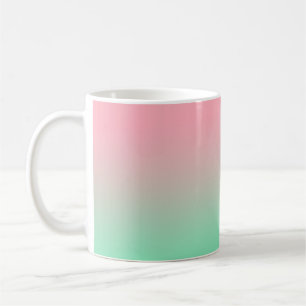 Pastel pink and pale green should always be seen coffee mug