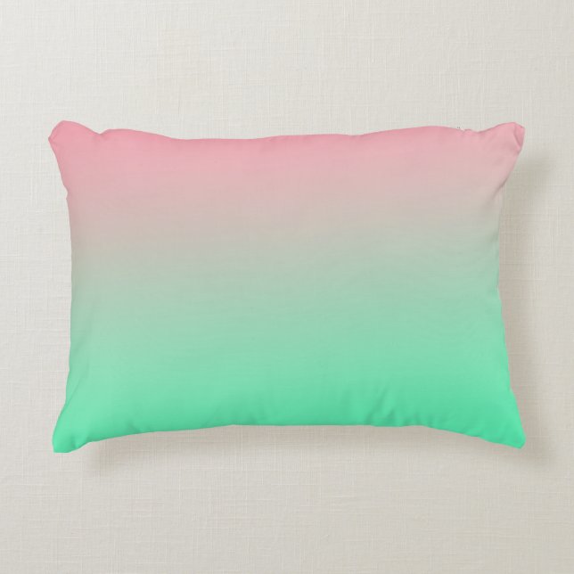 Pastel pink and pale green should always be seen  decorative cushion (Front)