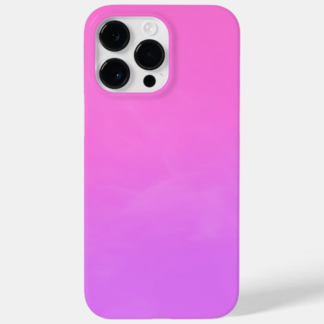 Pastel Pink and Purple Gradient Ombre iPhone Case (Back)