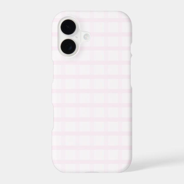 Pastel Pink And Rose Quartz Pink Gingham Pattern (Back)