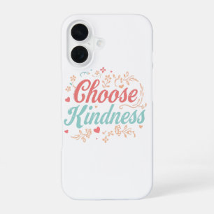 Pastel Pink and Teal Inspirational Message iPhone 16 Case