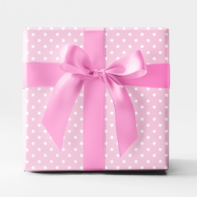 Pastel Pink and White Small Polka Dot Wrapping Paper (Pastel Pink and White Small Polka Dot Wrapping Paper)