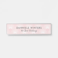 Pastel pink art-deco seamless pattern