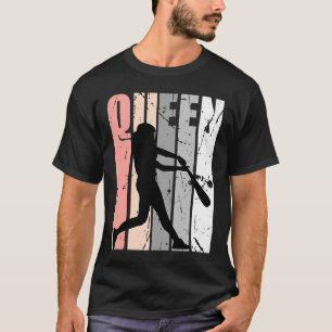 Pastel Pink Baseball Queen Birthday Themed Princes T-Shirt