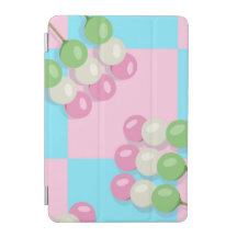Pastel Pink Blue Chequered Dango iPad Smart Cover