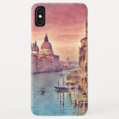 Pastel Pink Blue Venice Canal Grande Watercolor Case-Mate iPhone Case (Back)