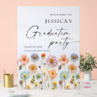Pastel Pink Boho Wildflower Graduation Party