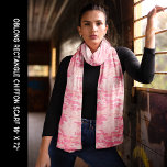 Pastel Pink Camouflage Chiffon Scarf<br><div class="desc">Pastel Pink Camouflage Chiffon Scarf. Fun for every camo lover. Personalise this template with your image and edit it as you like.</div>