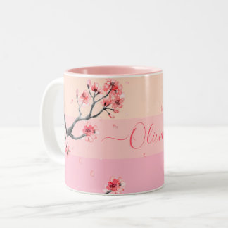 Pastel pink cherry blossom Mug