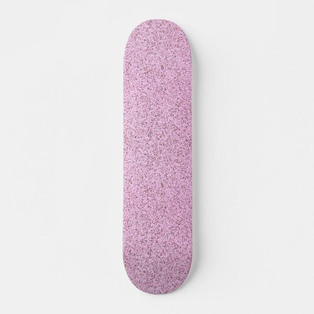 Pastel Pink Concrete Texture Skateboard (Front)
