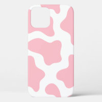 pastel pink cow print kawaii
