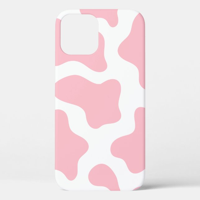 pastel pink cow print kawaii Case-Mate iPhone case (Back)