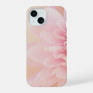 Pastel Pink Dahlia Macro Floral Photography iPhone 15 Case