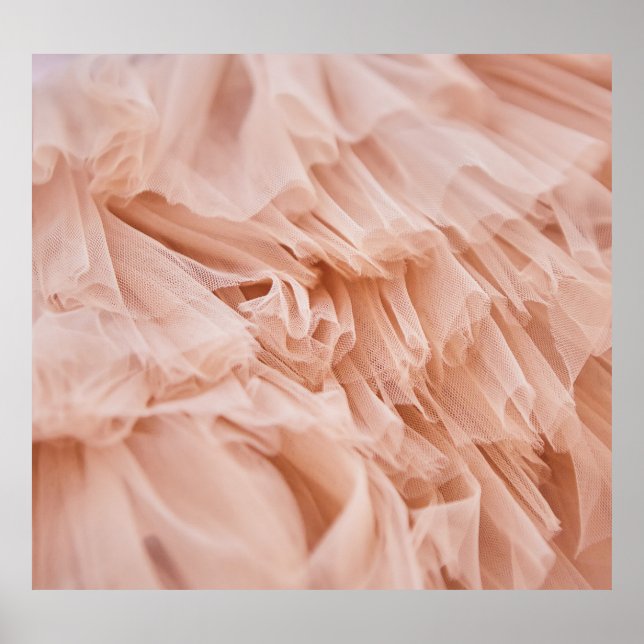 Pastel Pink Fabric: Elegant Textures. Poster (Front)
