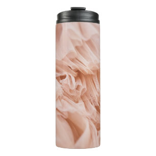 Pastel Pink Fabric: Elegant Textures. Thermal Tumbler