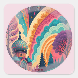 Pastel Pink Fantasy Sticker #00001 – Customisable