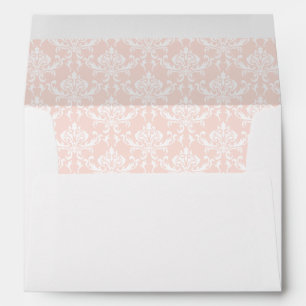 Pastel pink floral bow baby girl shower Envelope