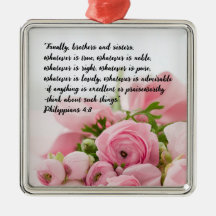 Pastel Pink Flowers Bible Verse
