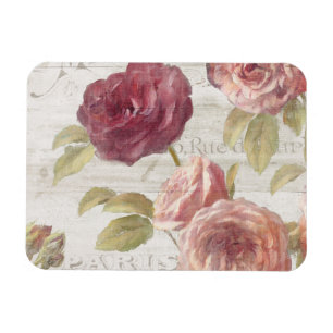 Pastel Pink French Roses Magnet