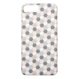 Pastel Pink Geometric Hexagon iPhone 7 PLUS + Case