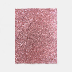 Pastel pink glitter fleece blanket