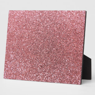 Pastel pink glitter plaque