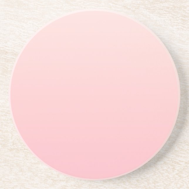 Pastel Pink Gradient Background Coaster (Front)