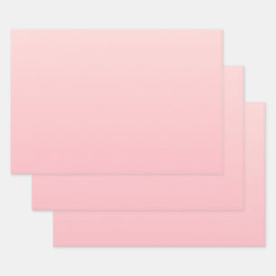 Pastel Pink Gradient Background Wrapping Paper Sheet