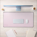 Pastel Pink Gradient Calligraphy Personalized Desk Mat<br><div class="desc">A trendy personalized pastel pink desk mat. This minimalist design features a soft gradient pink and modern calligraphy script font.</div>