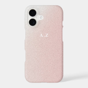 Pastel Pink Gradient Custom Initial Monogram