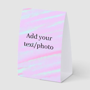 Pastel pink green add photo text watercolor retro