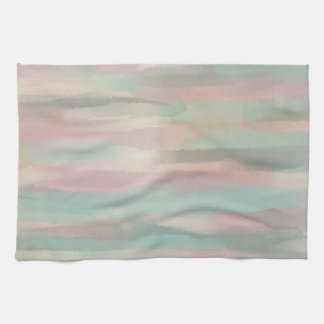 Pastel Pink & Green Esthetic- Morocco Hills Range Tea Towel