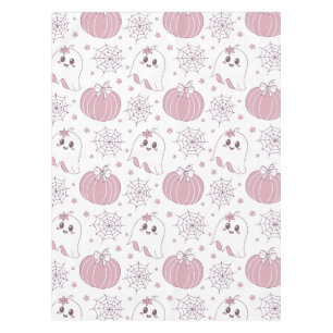 Pastel Pink Halloween Seamless Pattern (3) Tablecloth