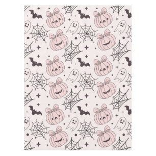 Pastel Pink Halloween Seamless Pattern (5) Tablecloth