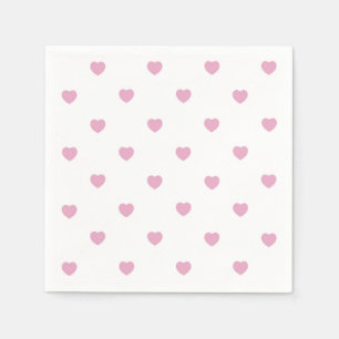 Pastel pink hearts,paper napkins for ValentinesDay
