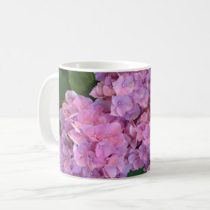 Pastel pink Hortensia hydrangea flowers    Coffee Mug