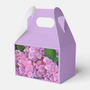 Pastel pink Hortensia hydrangea flowers Favour Bo Box