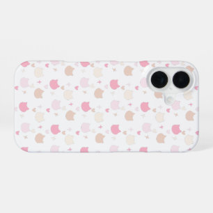 Pastel Pink Kawaii Cat Hearts Stars Phone Case