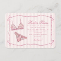Pastel Pink Lingerie Shower Panties Please